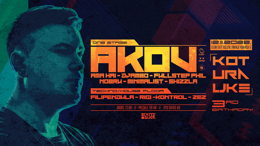 Koturaljke 3rd B'day w/ AKOV (Promo Design) 3 Facebook EVENT studiodaboo.com