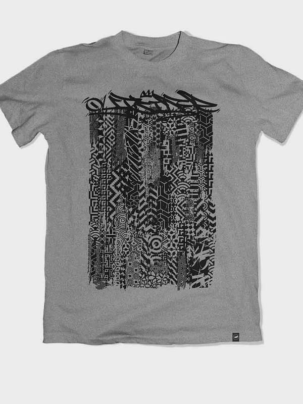 Outsider Patterns heather grey T-shirt