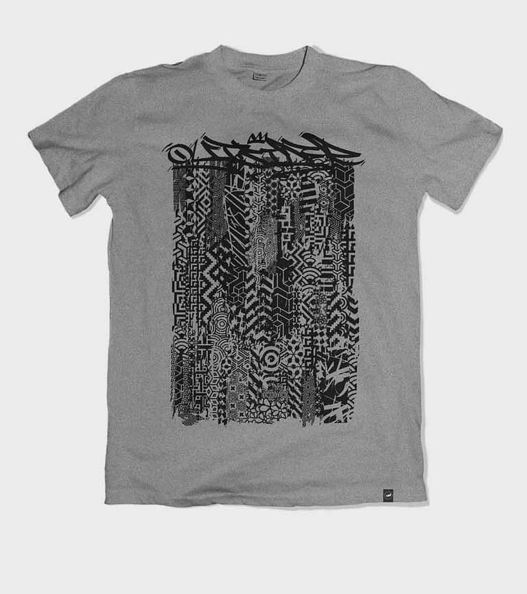 Outsider Patterns heather grey T-shirt