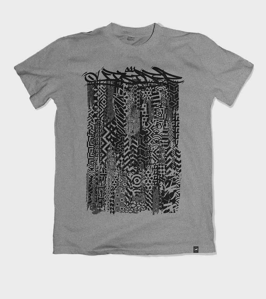 Outsider Patterns heather grey T-shirt